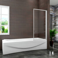 1 Fold Screen - 700x1400mm + NO Towel Rail Handle