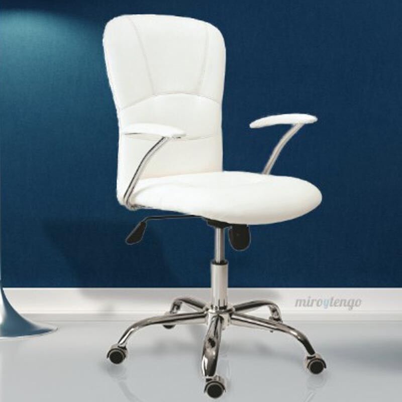 Sedia girevole bianca da scrivania ufficio sedia girevole bianca da ufficio  similpelle ufficio con meccanismo girevole mobili