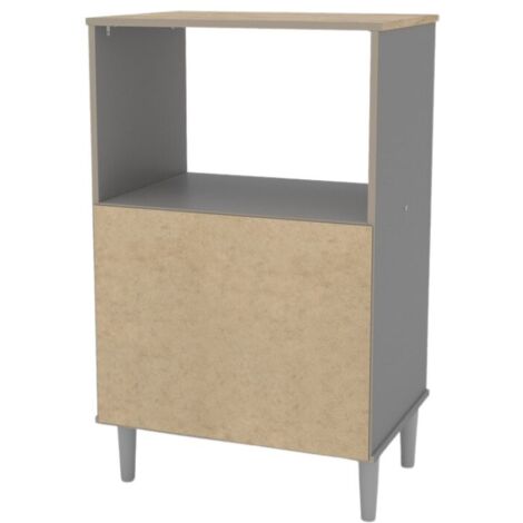 Meubles auxiliaires de cuisine gris à micro-ondes avec 58x95 cm
