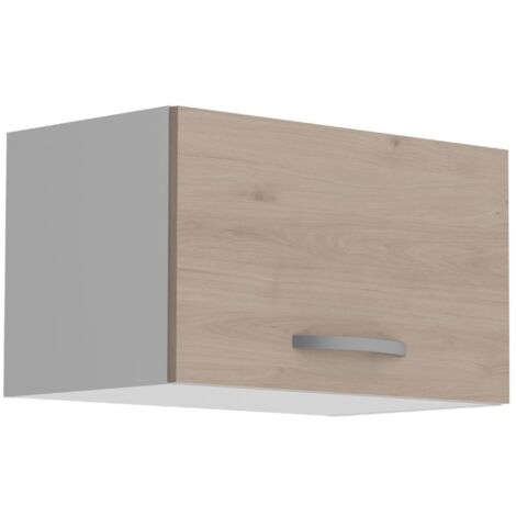 Eko Petit Module de Cuisine Supérieur 1P Miroytengo Jackson Chêne et Blanc 60x36 Cm