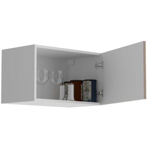 Eko Petit Module de Cuisine Supérieur 1P Miroytengo Jackson Chêne et Blanc 60x36 Cm
