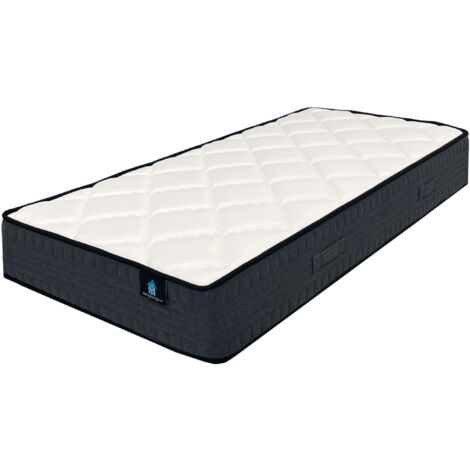Matelas Alpha pour chambre à coucher, blanc, avec ressorts ensachés, hauteur 25 cm (1/5)