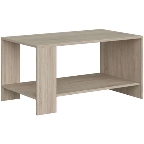 Voir la table basse de salon, salle à manger, style naturel, couleur chêne Sonoma, 90 x 46 cm (1/5)