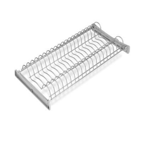 Emuca – Égouttoir à vaisselle pour module 600mm – Acier peint aluminium résistant à la rouille – Bac de récupération pour protection meubles