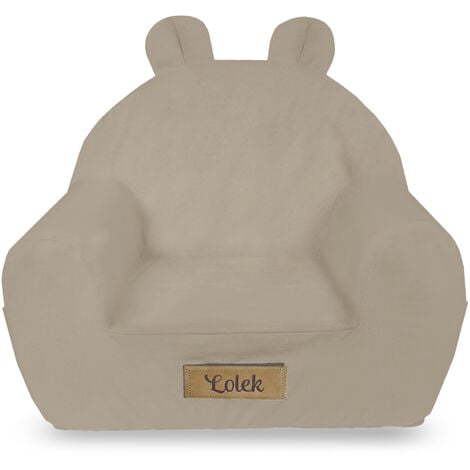 Fauteuil Enfant avec Oreilles d'Ours Beige - Atmosphera For Kids