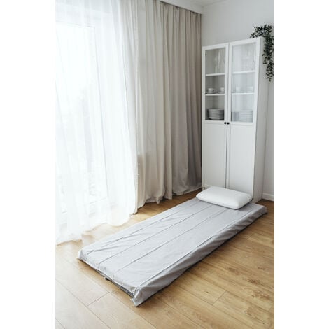 Matelas de tourisme pliant confortable gris