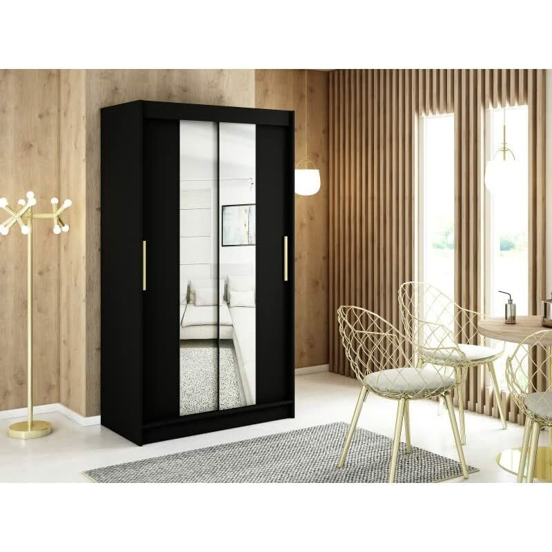 Armoire vestiaire penderie ESTER 2 portes métal noir design industriel