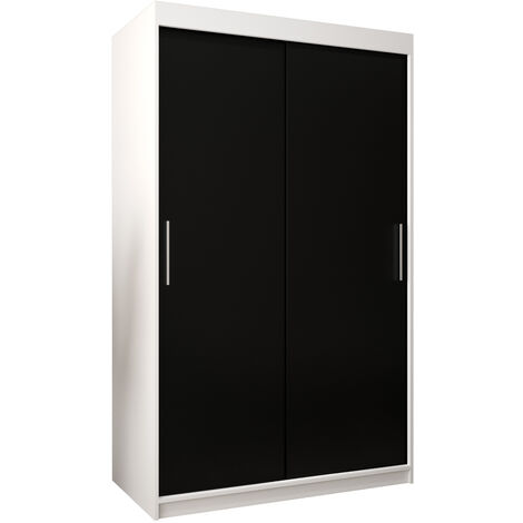 Armoire de Rangement Chambre 168.5x109x45cm en Blanc Penderie