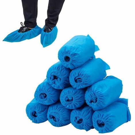 100 pièces couvre-chaussures antidérapants couvre-chaussures jetables pour  chaussures bureau à domicile couvre-chaussures en plastique pour Machine de  couvre-chaussures automatique 