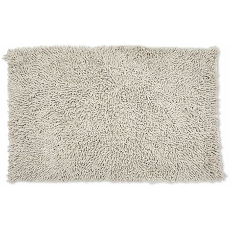 Chenille Bath Mat Taren Black