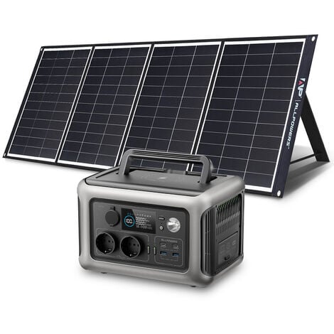 ALLPOWERS Solar Generator R600, 299WH LiFePO4 Battery, Mobile