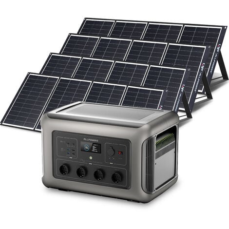 Home Battery Power Station LiFePO4 3168 Wh, Voice Control With 4Pcs 200W  Monocrystalline Solar Panel For