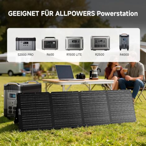 ALLPOWERS 200W Faltbares Solarpanel Monokristalline Solarmodule Tragbares Solarpanel Solarladegerät mit Solar Ausgang Montagehalterung für Outdoor Solargenerator Camping und Garten Wohnmobil ALLPOWERS 200W Faltbares Solarpanel Monokristalline Solarmodule Tragbares Solarpanel Solarladegerät mit Solar Ausgang Montagehalterung für Outdoor Solargenerator Camping und Garten Wohnmobil