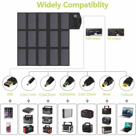 Monocrystalline Solar Panel W Portable Solar Charger Allpowers