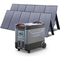 Home Battery Power Station LiFePO4 3600Wh, Voice Control With 2Pcs 400W Solar Panel For Home Backup Outdoor ALLPOWERS R4000