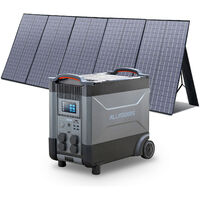Home Battery Power Station LiFePO4 3600Wh, Voice Control With 400W Solar Panel For Home Backup Outdoor ALLPOWERS R4000
