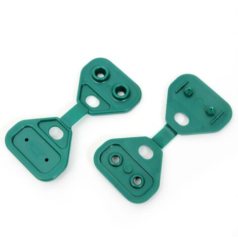 Lot de 40 clips de fixation indémontables pour brise-vue – Très résistants – Se fixe sur fil de fer ou grillage – Dimensions 115x55mm – Couleur verte