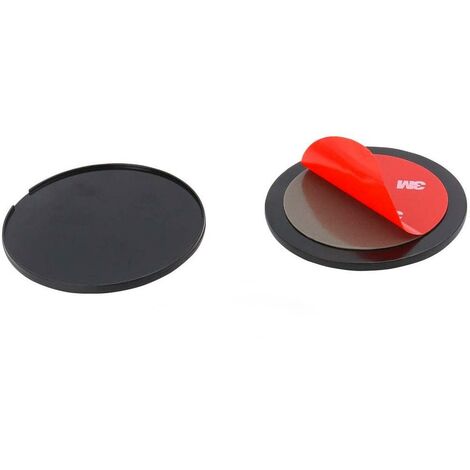 Fixation autocollante pour téléphone et GPS à ventouse – Lot de 2 disques 7.3 mm – Installation rapide sans traces – Pour tableau de bord – Turbocar