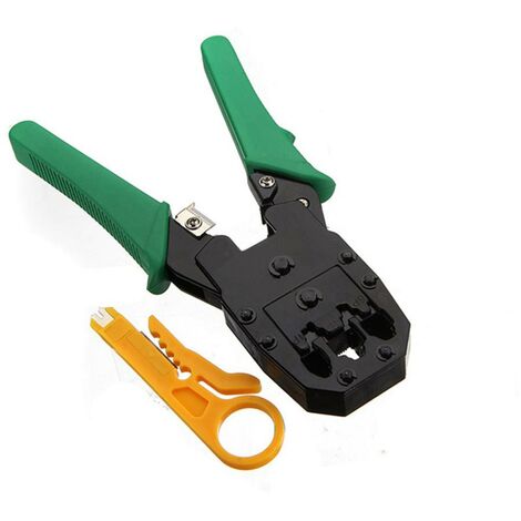 Pince à sertir cosse RJ45 RJ11 RJ12 – Pince en métal avec lame coupe câble – Longueur 200 mm – Poignée ergonomique en plastique – Beast (1/2)