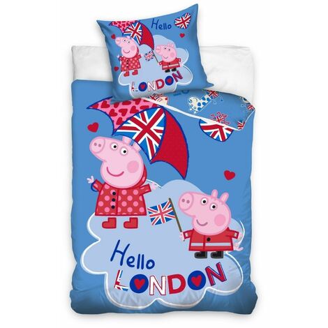 Set Copripiumino Peppa Pig Character World - Singolo, Rosa, Reversibile, Con Federa, 100% Poliestere - Foto 10