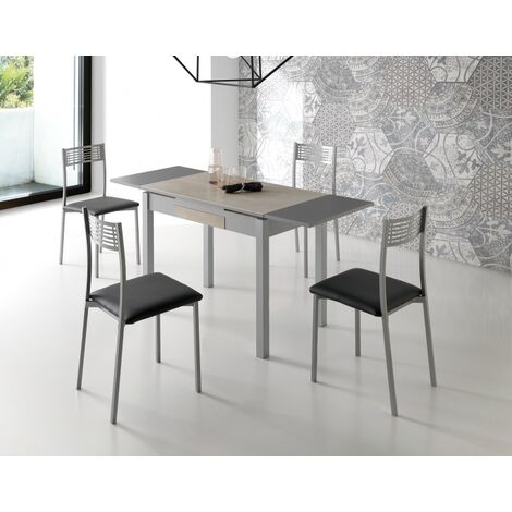 Conjunto Mesa Cocina y sillas de respaldo bajo ala frontal