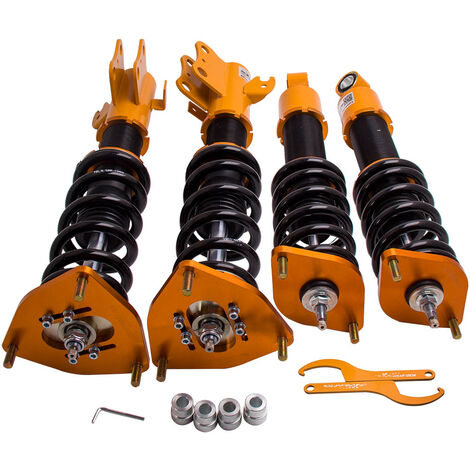 24 Dämpfungsstufen Gewindefahrwerk Für Subaru Forester 3. Generation 2009-2013Gewindefahrwerk Dmpfung Einstellbar Für Subaru Forester 2.0 Bi-Fuel AWD 09-13