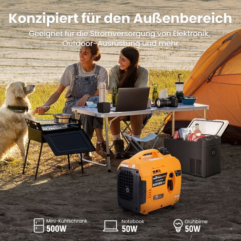 [NEUWERTIG] 1,2KW Inverter Stromerzeuger Stromgenerator 11,5kg leicht tragbar Seilzugstarter Benzin 4 Takt als Notstromaggregat für Camping Reise MaXpeedingrods never used