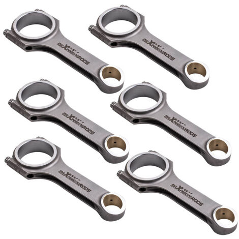 6pcs Pleuel H-Schaft Bielas Bielle für BMW N55 S55 N55B30 S55B30 engine 5.681"