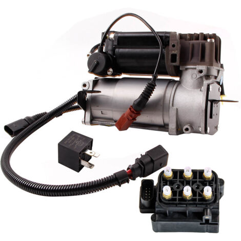 Kompressor + Ventilblock + Relais for Audi A8 D3 Benziner 4E 4E0616007B
