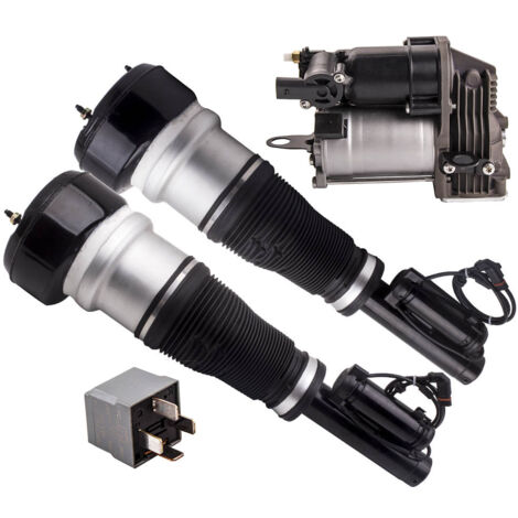 3x for Mercedes S Klasse W221 S500 Federbein Luftfederung Vorne + Kompressor (1/5)