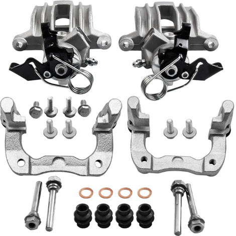 2 Bremssattel 2 Bremssattelhalter Hinten Links Rechts for Audi A3 VW Golf 4 Bora (1/5)