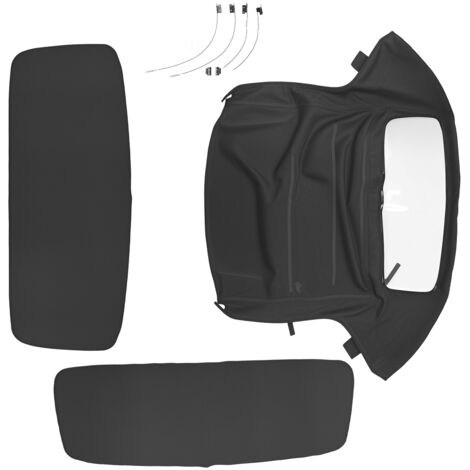Cabrioverdeck schwarz mit Kunststofffenster for BMW Z3 E36 96-2002 54318411121 (1/5)