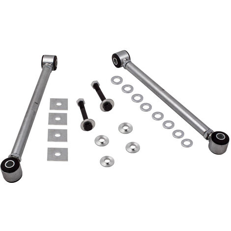 2x Querlenker hinten mit Buchsen für Chevrolet Corvette 1963-1979 Einstellbar DEAdjustable Pair Rear Strut Rods Kit w/ Bushings for Chevrolet Corvette 1963-1979