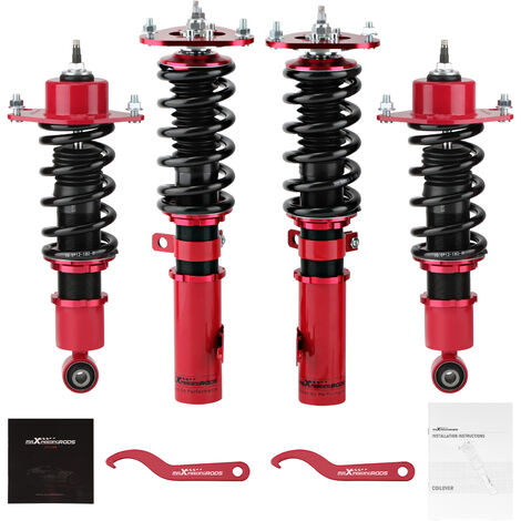 24-fach Verstellbarer Dämpfer Gewindefahrwerk Für Toyota Celica GTS GT 2000-2006Gewindefahrwerk Sportfahrwerk Dmpfung einstellbar Für Toyota Celica GTS ZZT23 (1/5)