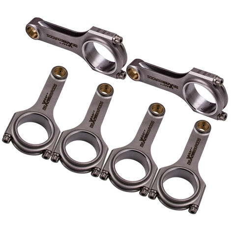 Conrods EN24 4340 Pleuel für Nissan Skyline GTS R31 Patrol RB30 RB30DET 152,50mm6x Stahl Sport-Pleuel +Schrauben for Nissan Skyline GTS R31 Patrol RB30 RB30DET (1/5)