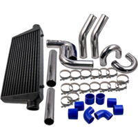 Universal 300x600x70mm intercooler + 76mm Turbo Piping Pipe Kit 700HP 1.8mm 3 "Universal Ladeluftkühler 600x300x76mm + 3'' 76mm Turbo Ladeluftkühler Rohr Kit