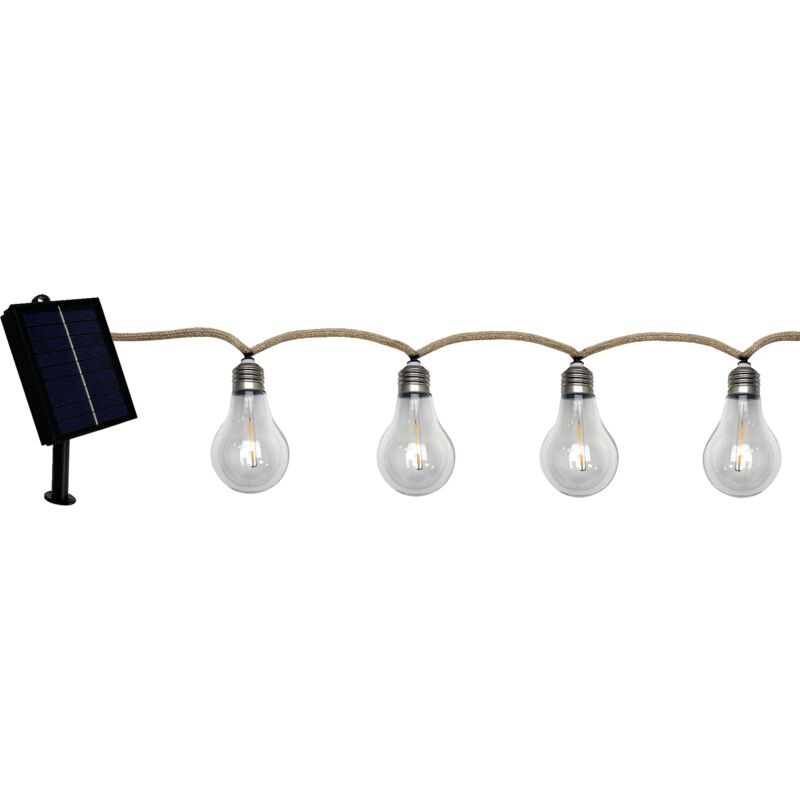 KEA Guirlande solaire LED blanche fixe ou clignotante - L.6M15