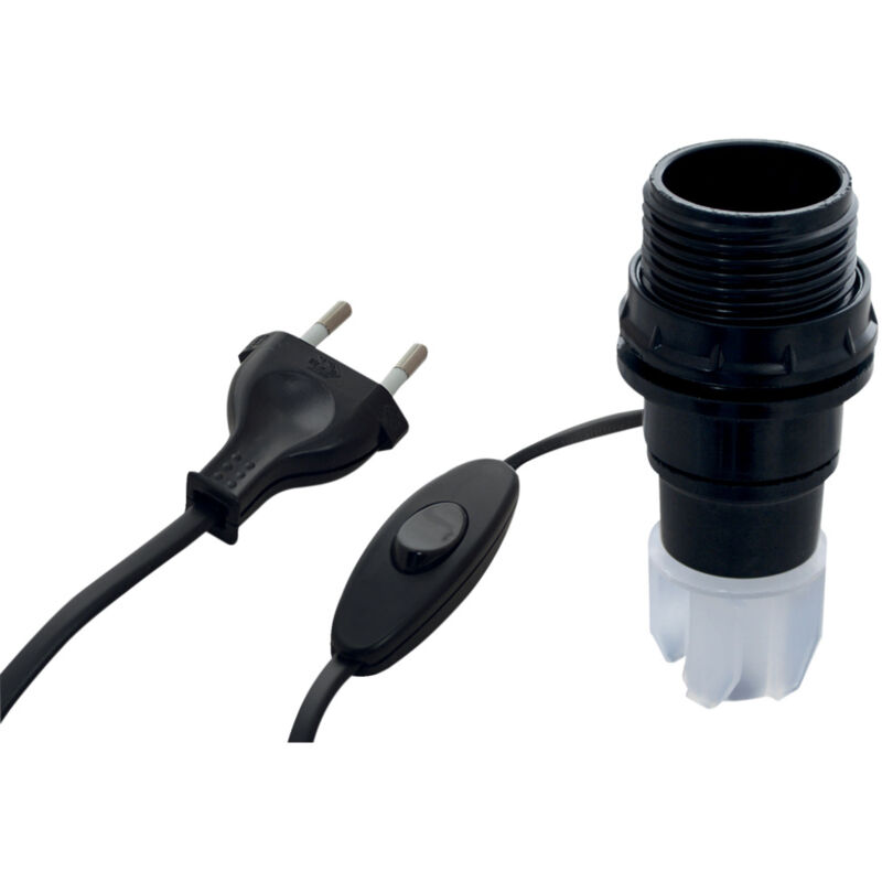 Kit adaptateur bouteille noir équipé E14