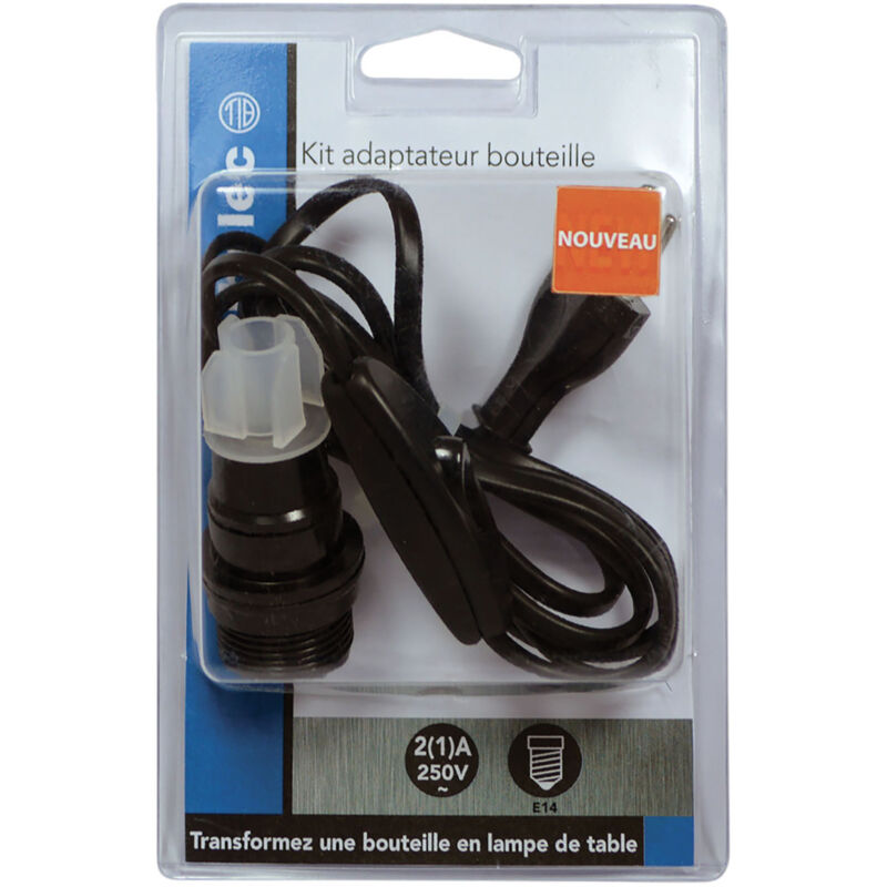 Kit électrique pour lampe blanc E14