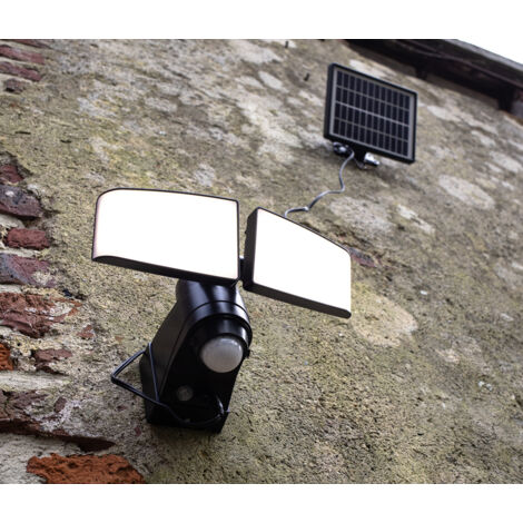 Projecteur Solaire LED 10W TIBELEC - Éclairage Puissant avec Détecteur de Mouvement