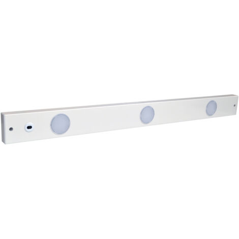 Tibelec – Réglette LED 10W 935 lumens 4000K – Interrupteur infrarouge sans contact – Bornier de connexion intégré – Usage intérieur uniquement