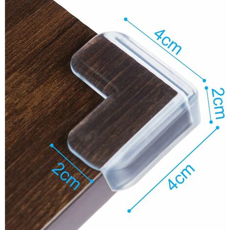 Protections Coins Table Bébé 20 Pièces - Transparent PVC - Adhésif Fort - Pour Meubles Et Angles