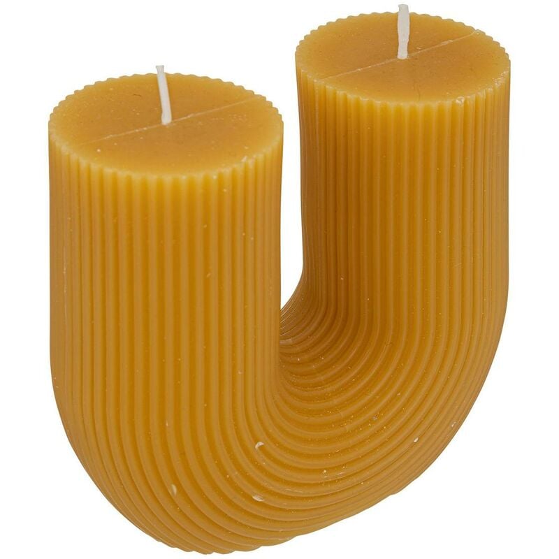 3 bougies chauffe-plats LED jaune - Ø5,5CM