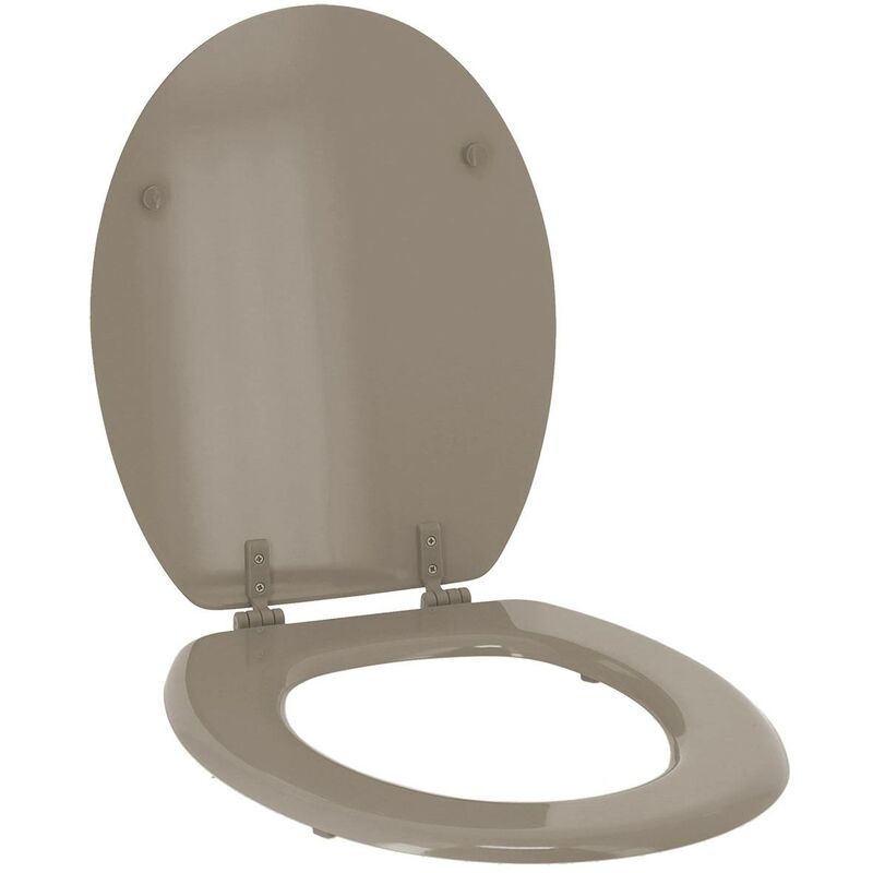 ABATTANT WC PP 18 POUCES ATTACHES PLASTIQUES FREIN DE CHUTE ET DECLIPSABLE  BL