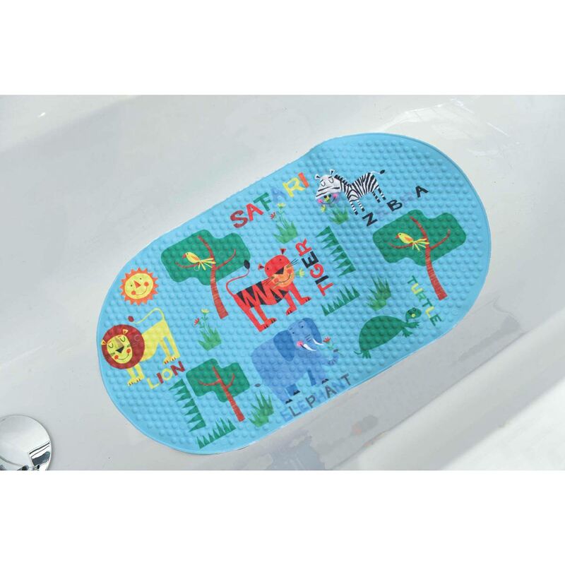 Fond de baignoire Safari anti-dérapant avec ventouses 69 x 39 cm -  Accessoires de salle de bains - Décomania