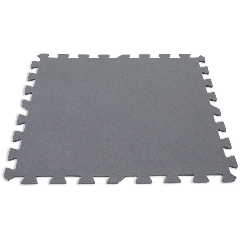 Tapis Mousse 8 pièces Piscine Gris - Intex