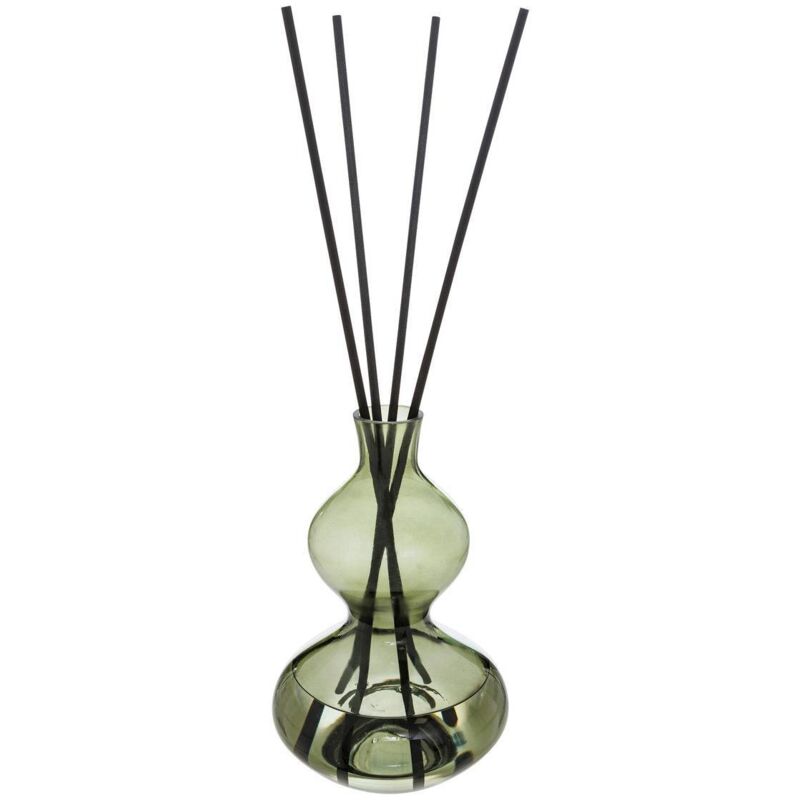 Lampadaire Bois Massif Hêtre Foncé Et Vert - 162cm - Abat-jour Cylindrique - Style Urbain