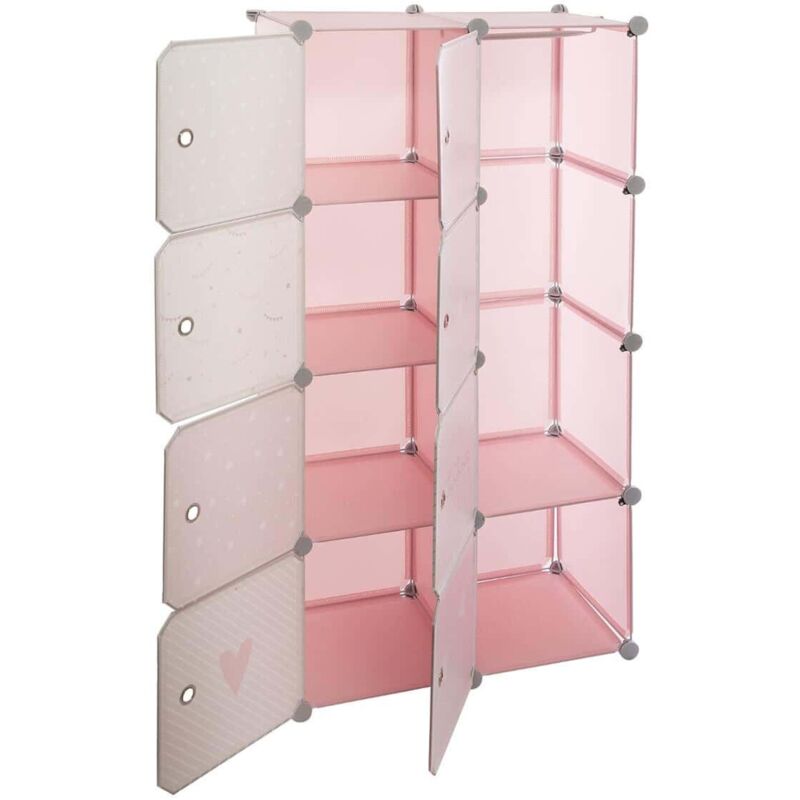 Casiers de rangement enfant Penderie rose 65x125cm - Atmosphera créateur d'intérieur 3