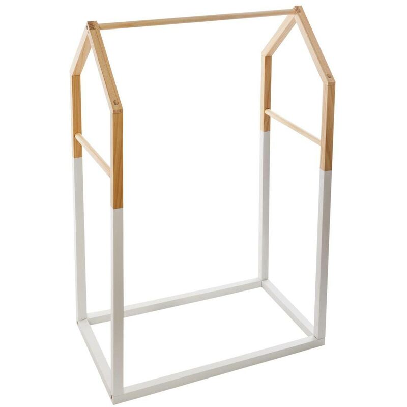 SONGMICS Armoire Penderie Tissu 127 Cm – 2 Barres, Étagères, 4 Pochettes, Grande Capacité Noir