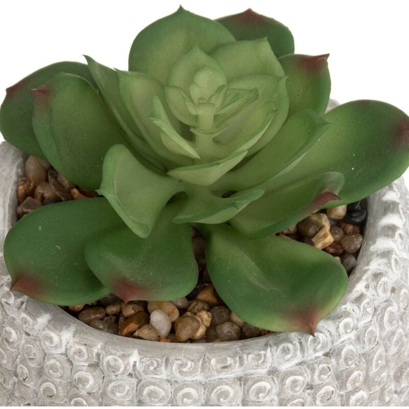 Plante artificielle Bouddha - pot en ciment - H13 - 5 cm - Atmosphera  créateur d'intérieur